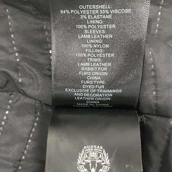 Rudsak Women's Long Coat with Leather and Removable Natural Fur Collar - Picture 7 of 7